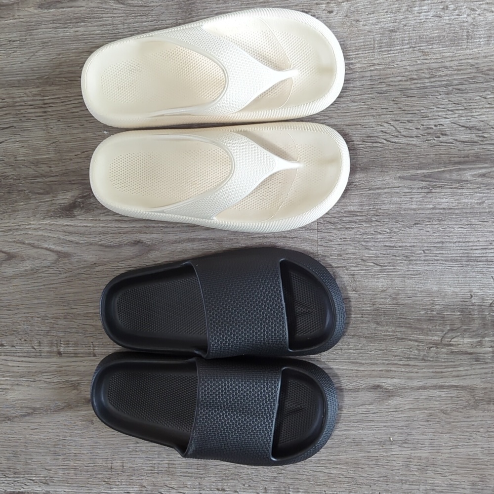 EUC Lot of 2 Pairs of Cloud Foam Sandals - both from Shein - Size 7/8